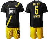 2020-21 Dortmund 5 ZAGADOU Away Soccer Jersey,baseball caps,new era cap wholesale,wholesale hats